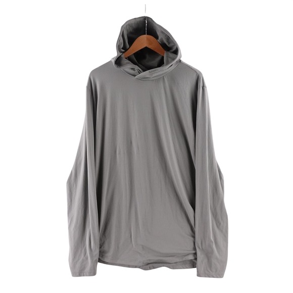 Unrl Other - UNRL Mens  2XL Crossover Hoodie Gray Recycled Polyester Spandex Active Pullover